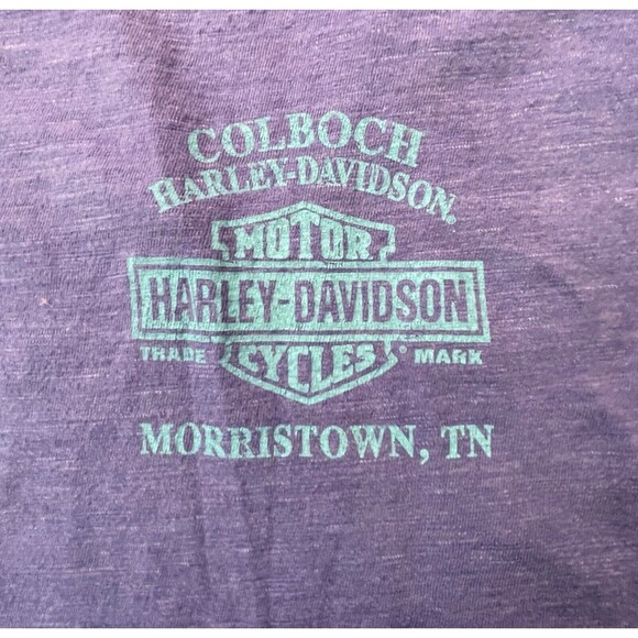 Harley Davidson Shirt Women’s M Long Sleeve Colboch Morristown TN Purple - Picture 4 of 7